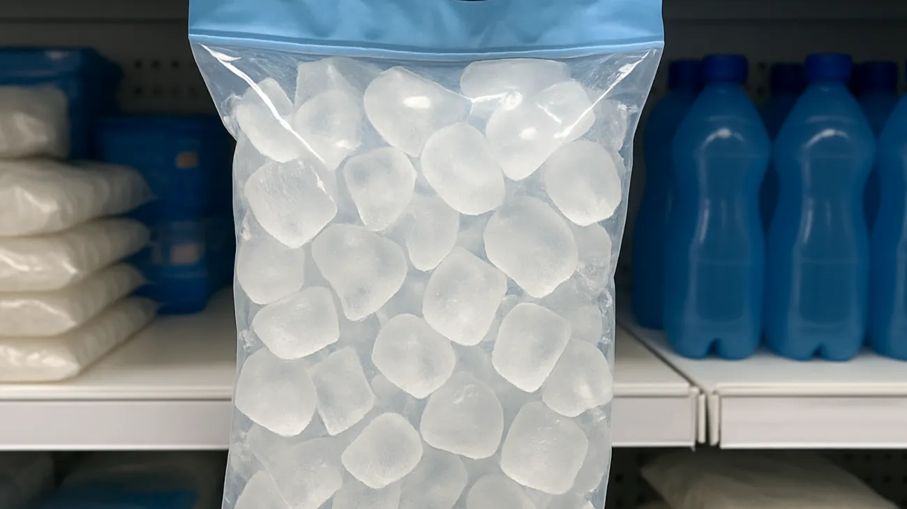 Eis und Eisklötze"