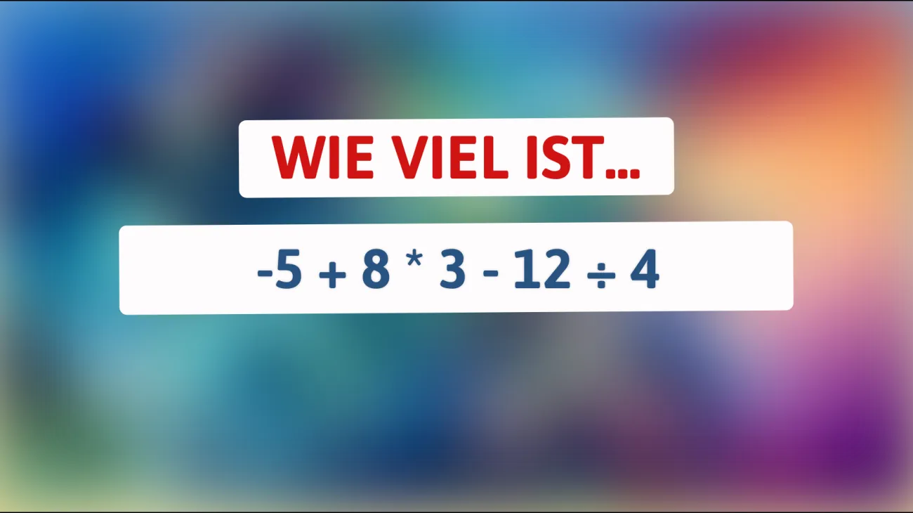 Nur 1 % der Menschen können diese mathematische Herausforderung lösen – bist du schlau genug, um die richtige Antwort zu finden?"